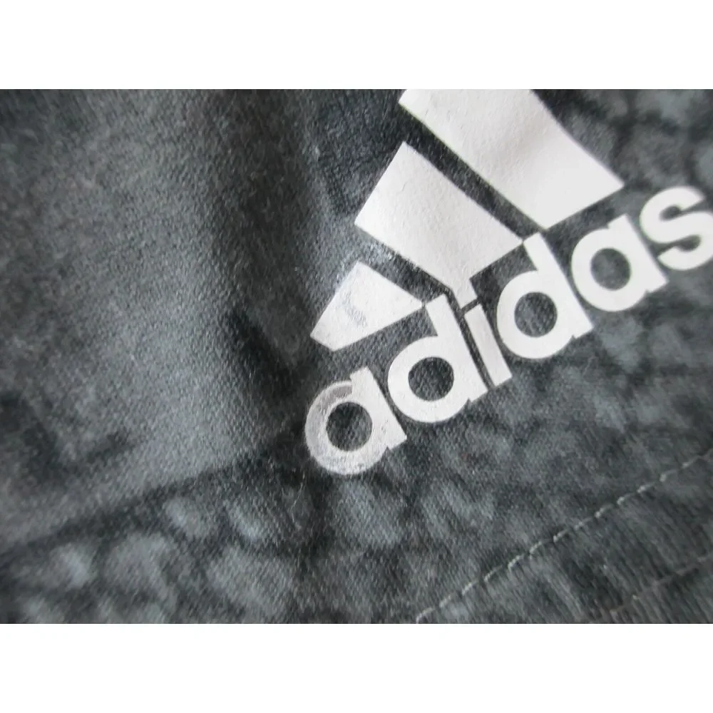 Adidas Shirt Mens Large Blue Lightweight Basketball‎ AOP Climalite Gym Workout*